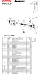 Detex 82 / 83 CVR Series Parts Diagram